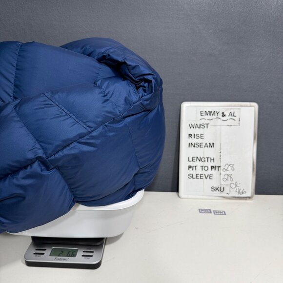 Columbia Mens Heavy Down Puffer Coat Size XXL Blue Black Classic Warm Winter - Picture 12 of 15